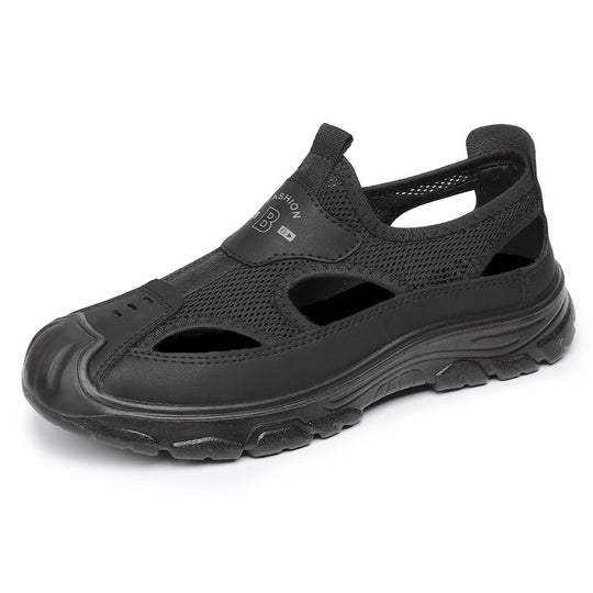 Damen Atmungsaktive Outdoor-Sandalen mit rutschfester Sohle und elastischem Verschluss R&B