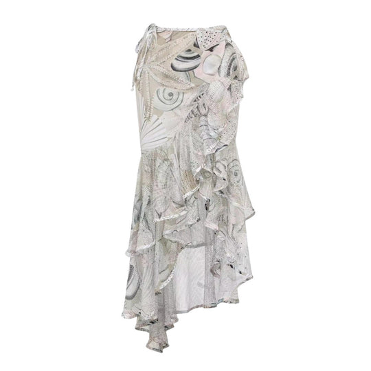 Damen Einseitiger Badeanzug mit floraler Applikation R&B