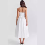 Damen elegantes corsagenfreies Abendkleid