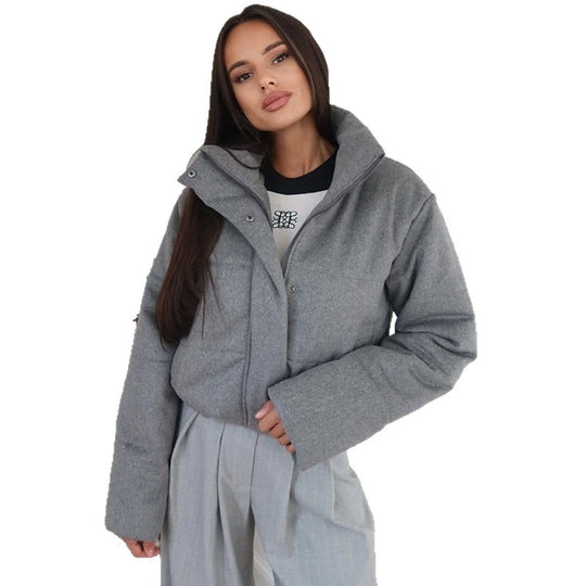 Damen kuschelige und warme Steppjacke R&B
