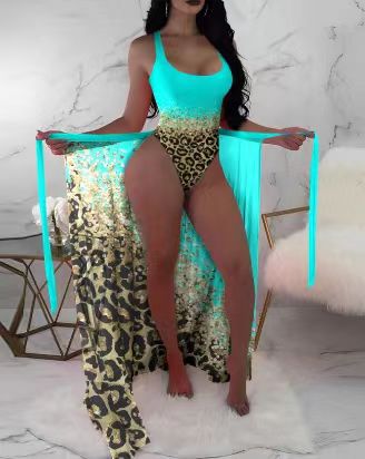 Damen Schwimmanzug mit abnehmbarer Sarong-Overlay R&B