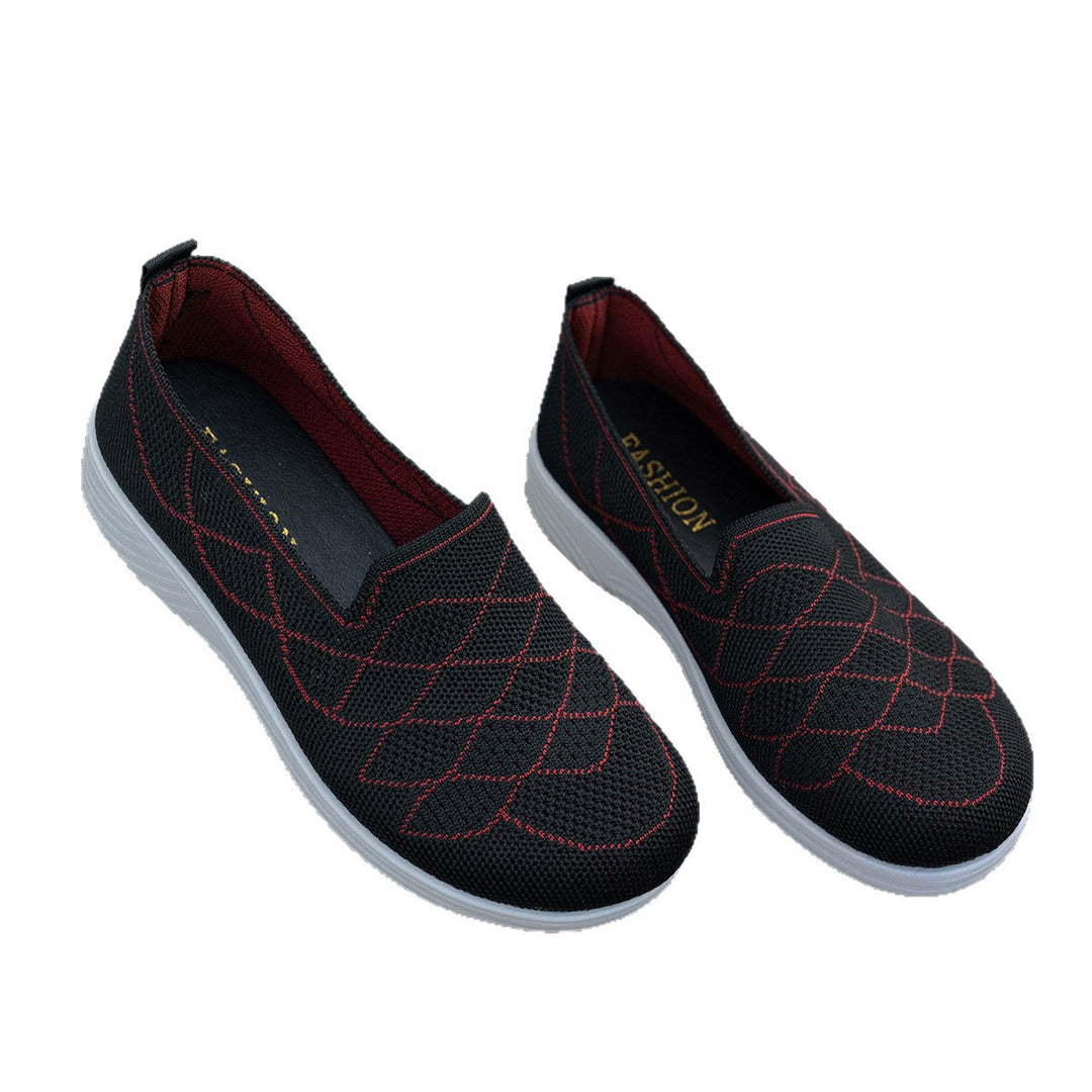 Damen Bequeme Slip-On Sneakers mit atmungsaktivem Obermaterial R&B
