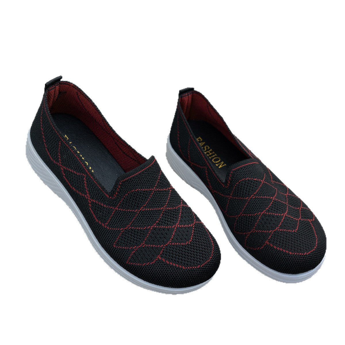Damen Bequeme Slip-On Sneakers mit atmungsaktivem Obermaterial R&B