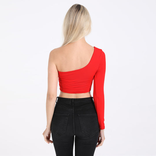 Damen Schulterfreies Crop-Top R&B