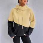 Damen Hoodie mit hochgeschlossenem Kragen R&B
