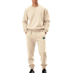 Herren lässiger Freizeitanzug mit weichem Fleece und elastischem Bund R&B