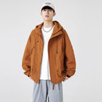 Herren Leichte Funktionsjacke mit hohem Kragen und praktischen Taschen