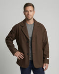 Herren Retro Sakko Lockerer American Style Workwear Jacke Herbst