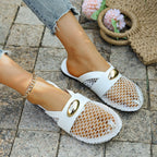 Damen Sandalen mit Netzdesign und elegantem Akzent R&B