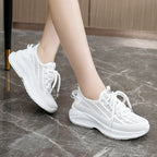 Damen moderne Sneakers mit atmungsaktiver Mesh-Oberfläche und dämpfendem Sohlenprofil R&B