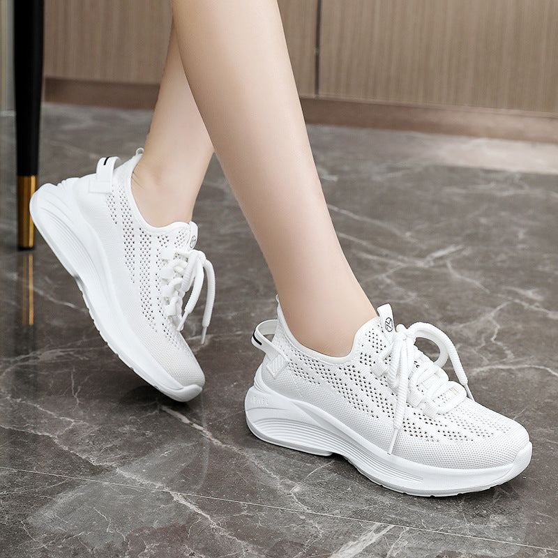 Damen moderne Sneakers mit atmungsaktiver Mesh-Oberfläche und dämpfendem Sohlenprofil R&B