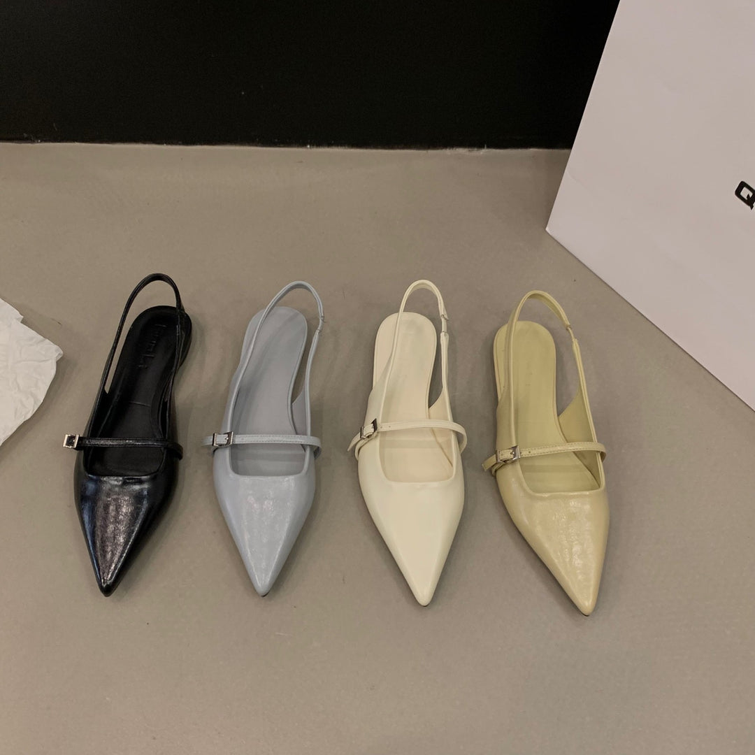 Damen Slingback Pumps mit eleganten Spitzen und zarten Riemchen R&B
