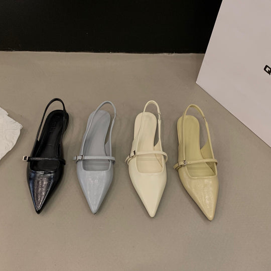 Damen Slingback Pumps mit eleganten Spitzen und zarten Riemchen R&B