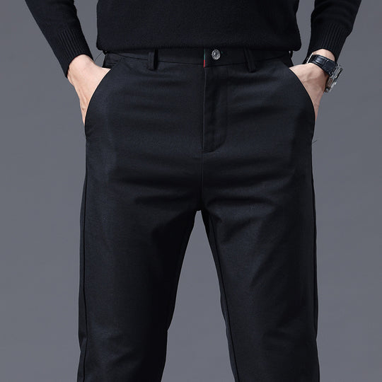 Herren entspannte Slim-Fit Hose mit praktischen Eingrifftaschen R&B