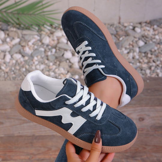 Damen Sportliche Sneakers mit weichem Veloursoberteil und rutschfester Sohle R&B