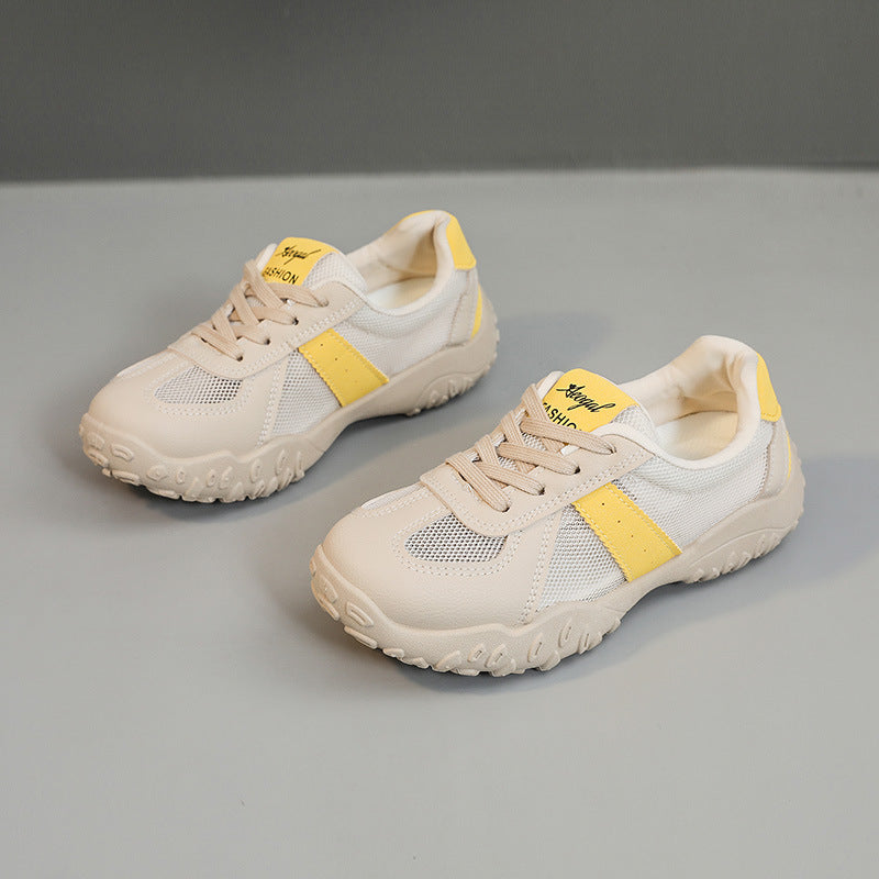 Damen Sportliche Freizeitsneaker mit atmungsaktiver Mesh-Oberfläche und rutschfester Sohle R&B