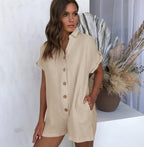 Damen lässiger Sommer Overall R&B