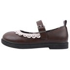 Damen elegante Mary Jane Ballerinas mit dekorativem Riemchen R&B