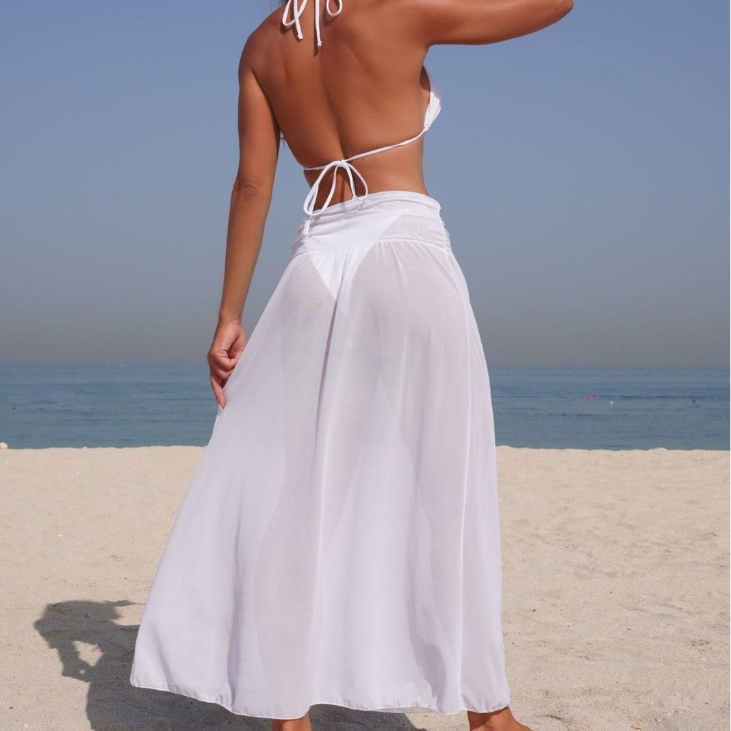 Damen Eleganter Wickelrock mit hohem Bund R&B