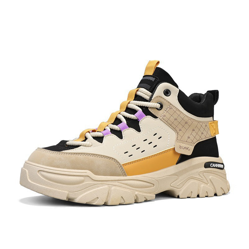 Damen Sportliche High-Top Sneaker mit strukturiertem Obermaterial und dämpfender Sohle R&B