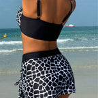 Damen Bikini-Oberteil mit Wickeloptik und Rüschendetails R&B
