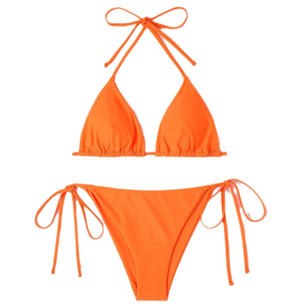 Damen Triangel-Bikini mit verstellbaren BindR&Bändern und raffinierten Details R&B