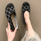 Damen leichte und atmungsaktive Ballerinas aus flexiblem GewR&Be R&B