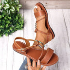 Damen modische Sandalen mit kunstvollem Riemen-Design R&B