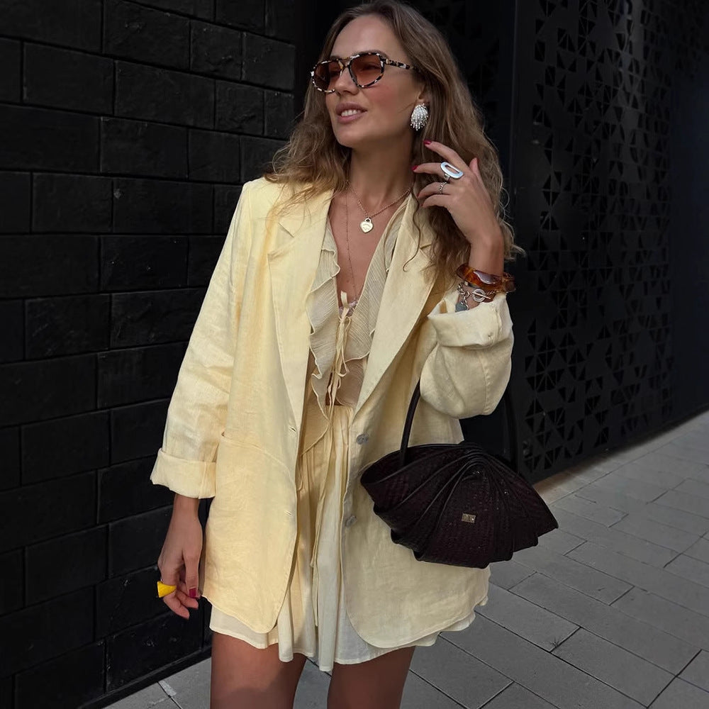 Damen Blazer mit lässigem Schnitt R&B