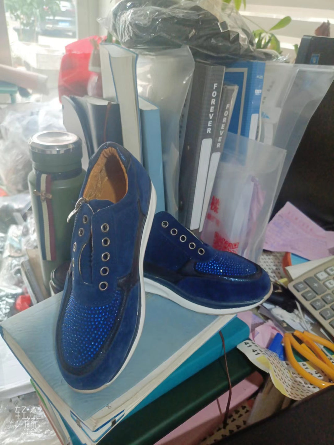 Damen Sportliche Sneakers mit modischem Reißverschluss und atmungsaktiver Oberfläche R&B