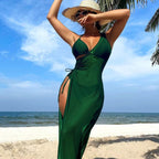 Damen Transparenter Strandkleid R&B