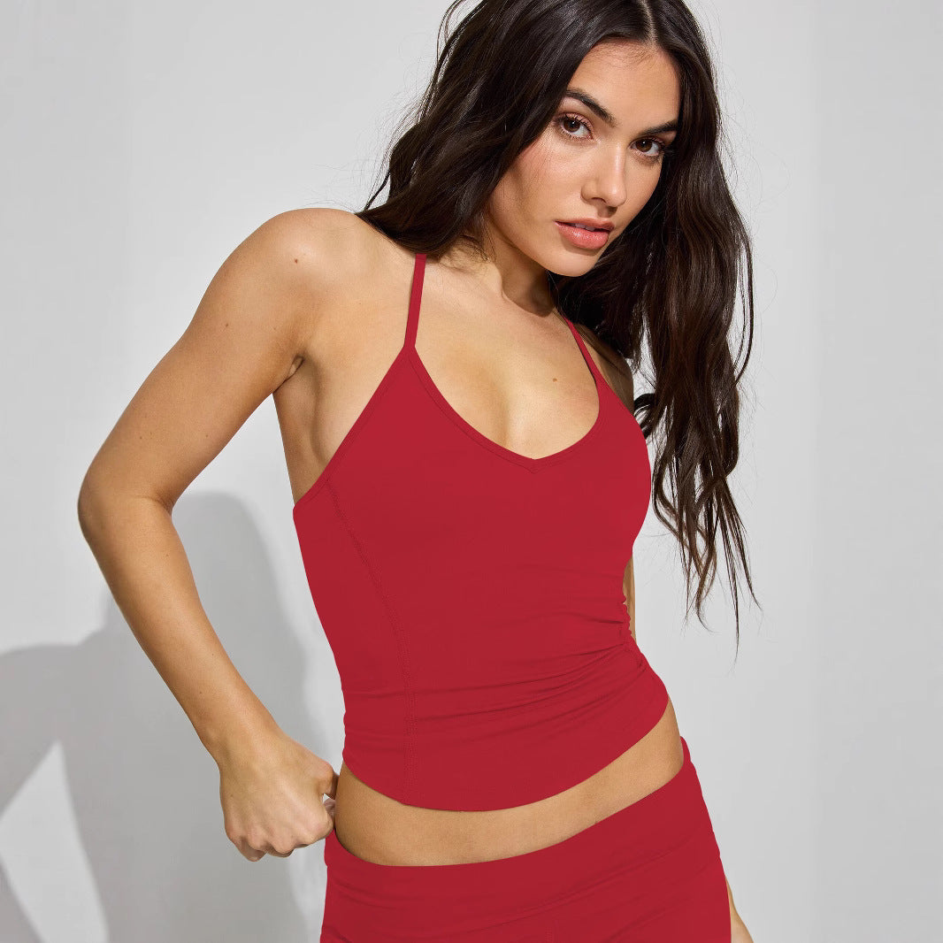 Damen Sportliches Trägershirt mit figurbetontem Schnitt und feiner Rippstruktur R&B