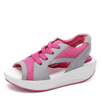 Damen Sportliche Plateau-Sandalen R&B