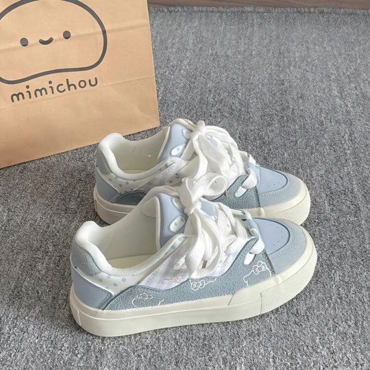 Damen Sportliche Sneakers mit niedlichen tierischen Applikationen und weicher Sohle R&B