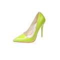 Damen Klassische High Heels mit spitz zulaufendem Design und hochglänzender Oberfläche R&B