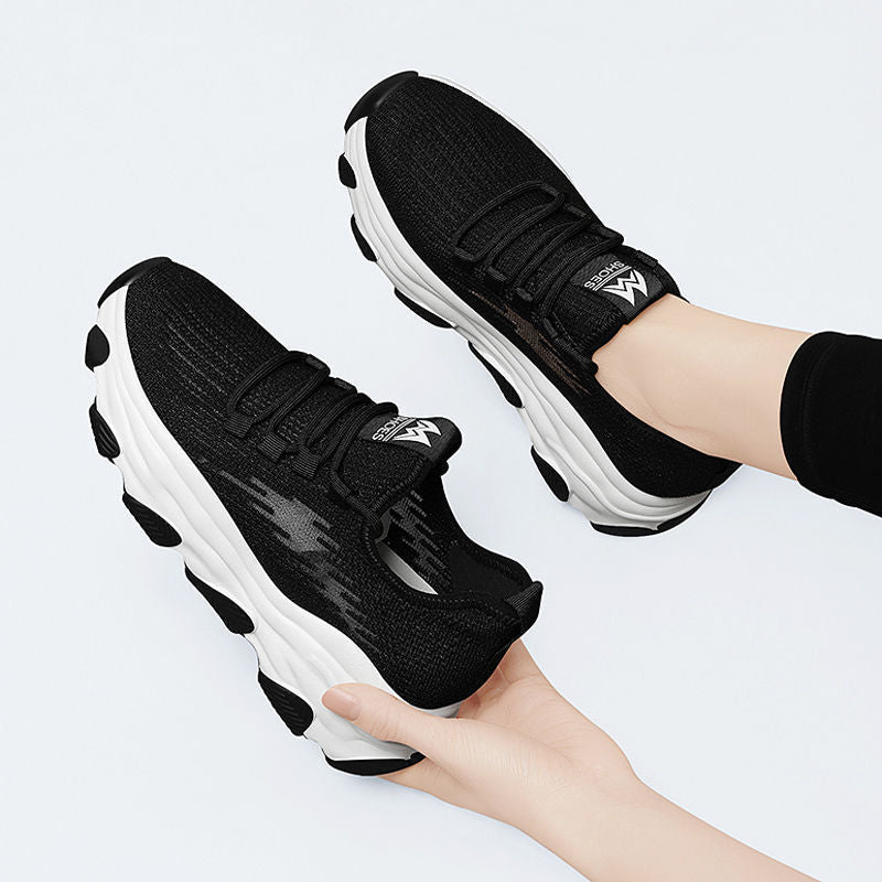 Damen Sportliche Flex-Sneakers mit atmungsaktivem Obermaterial und dämpfender Sohle R&B