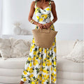 Damen Sommerkleid mit Romantischem Zitronenprint R&B