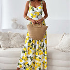 Damen Sommerkleid mit Romantischem Zitronenprint R&B