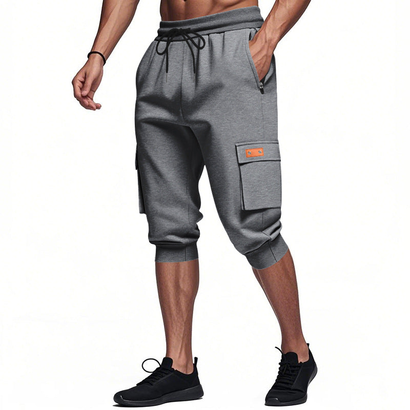 Herren modische Cargo-Shorts mit praktischen Seitentaschen und elastischem Bund R&B