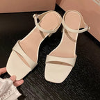 Damen Slingback Sandaletten mit blockierendem Absatz R&B