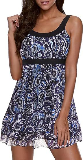 Damen Schwimmdress mit Blumenmuster R&B