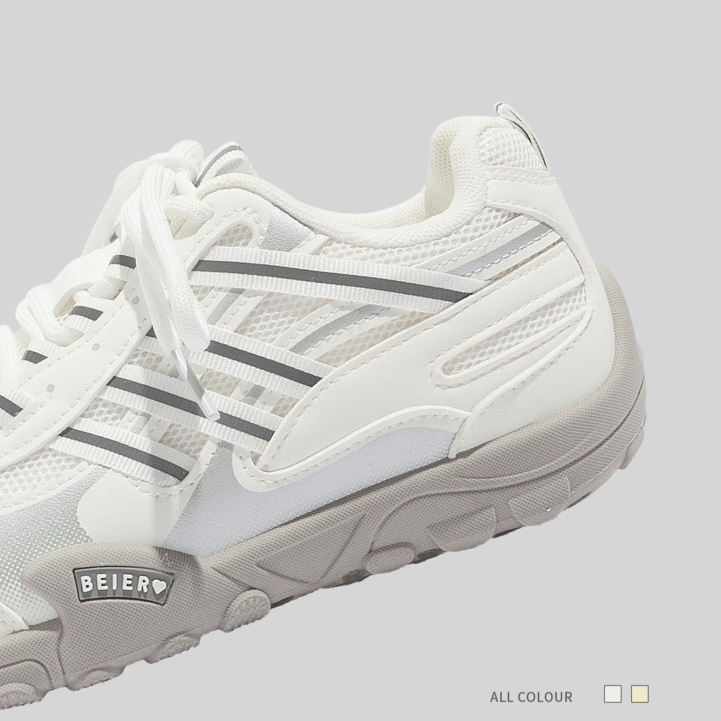 Damen Sportliche Lauf- und Freizeitschuhe mit atmungsaktiven Einsätzen und rutschfester Sohle