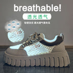 Damen Sportliche Sneakers mit atmungsaktiver Mesh-Oberfläche und rutschfester Gummisohle R&B