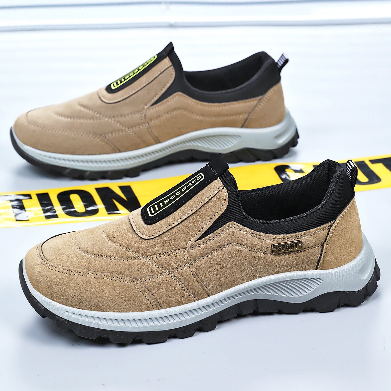 Damen Sportliche Slip-On Sneaker mit rutschfester Sohle R&B