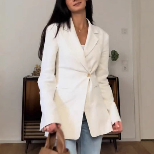 Damen Eleganter Oversized Blazer R&B