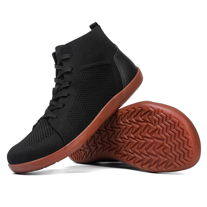 Damen Sportliche High-Top Sneakers mit atmungsaktivem Mesh-Obermaterial und rutschfester Sohle