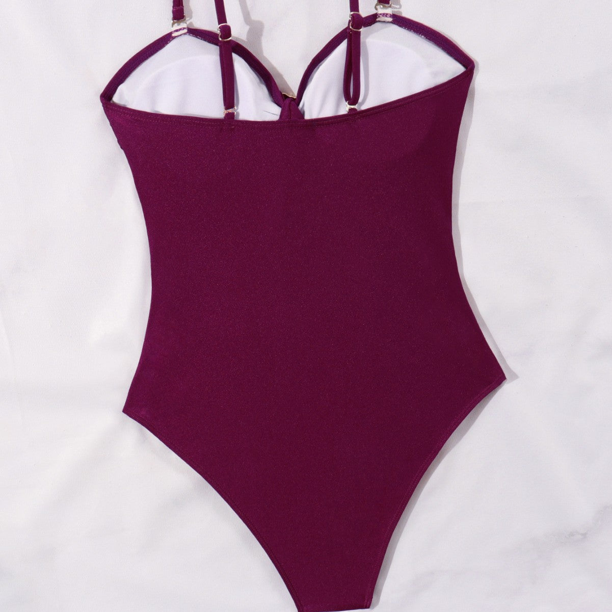 Damen Einteiliger Badeanzug mit raffinierten Schnürdetails R&B