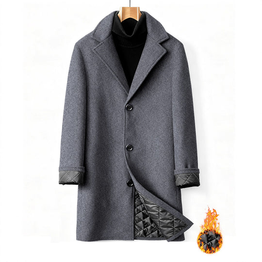 Herren Eleganter Hochwertiger Doppeltunnelmantel R&B