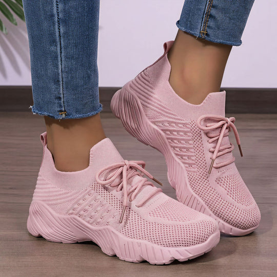 Damen Hohe Sneaker mit atmungsaktivem Obermaterial und gedämpfter Laufsohle R&B