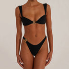 Damen Luxuriöser Bikini mit elegantem Goldakzent R&B